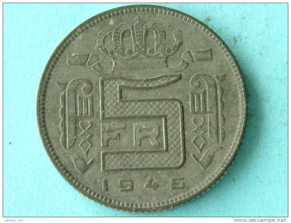 1945 FR - 5 FRANC / Morin 474 ( Uncleaned Coin / For Grade, Please See Photo ) !! - 5 Francs