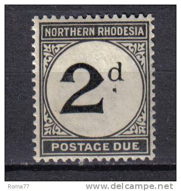 AP1424 - NORTHERN RHODESIA 1929,  TASSE  Yvert N. 2  *  Mint - Rhodésie Du Nord (...-1963)