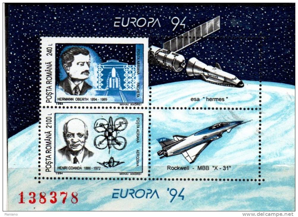 PIA -  ROUMANIE -  1994  :  Europa  (Yv  Bf  101) - Unused Stamps