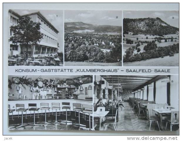 Saalfeld Saale 1975  Gaststatte Kulmberghaus 2 Scan - Saalfeld