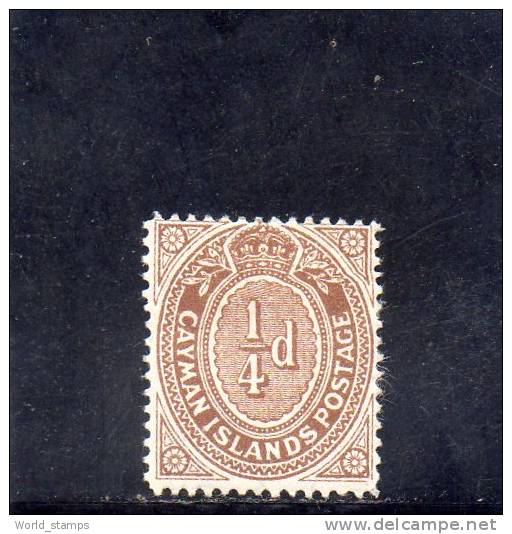 CAYMAN ISL. 1908-09 * - Kaimaninseln