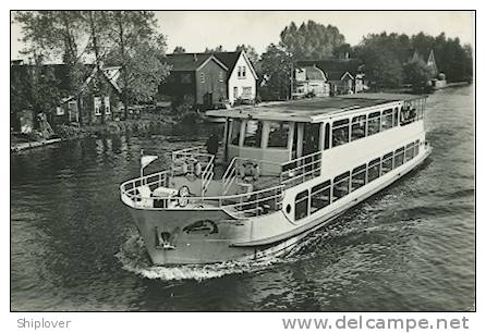 Bateau/ship/schiff - Redenj En Vogelpark AVIFAUNA - Carte Photo Véritable - Hausboote