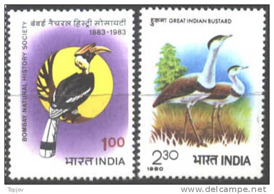 IMDIA - BOMBAY NATURAL HISTORY WOOD PECKER BIRD  - **MNH - 1980/83 - Collections, Lots & Series