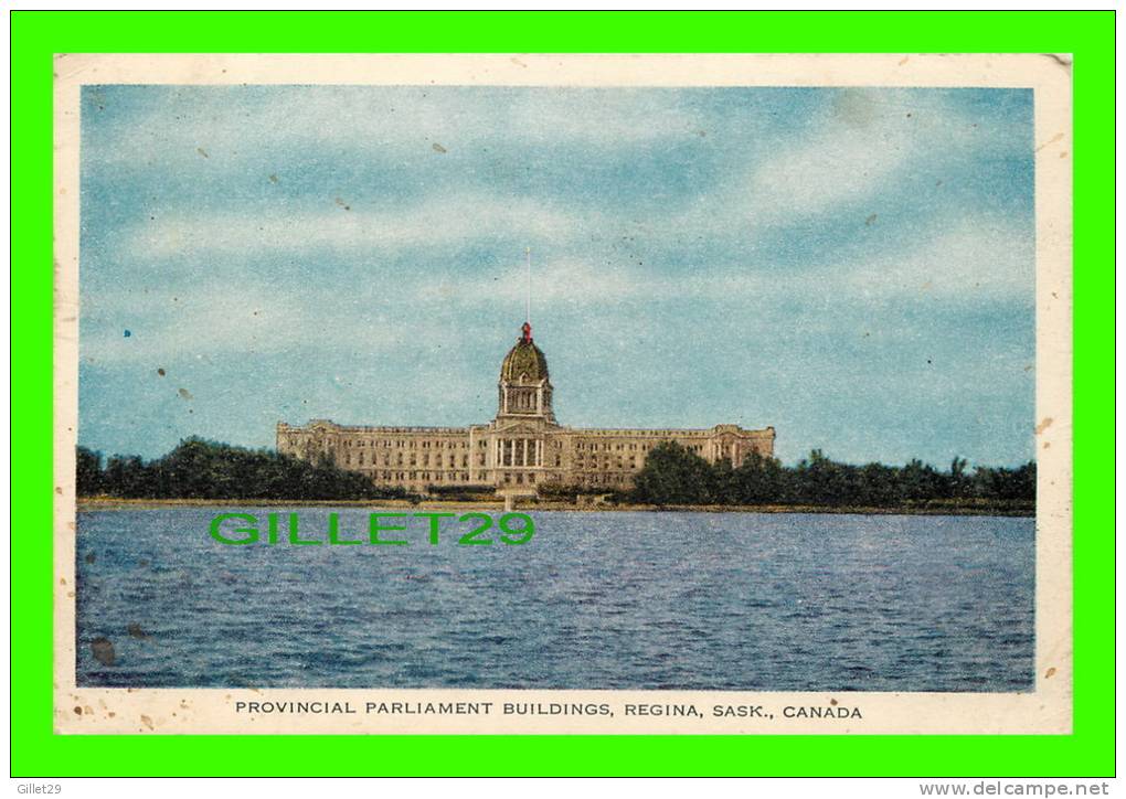 REGINA, SASKATCHEWAN - PROVINCIAL PARLIAMENT BUILDINGS - TRAVEL IN 1949 - - Autres & Non Classés