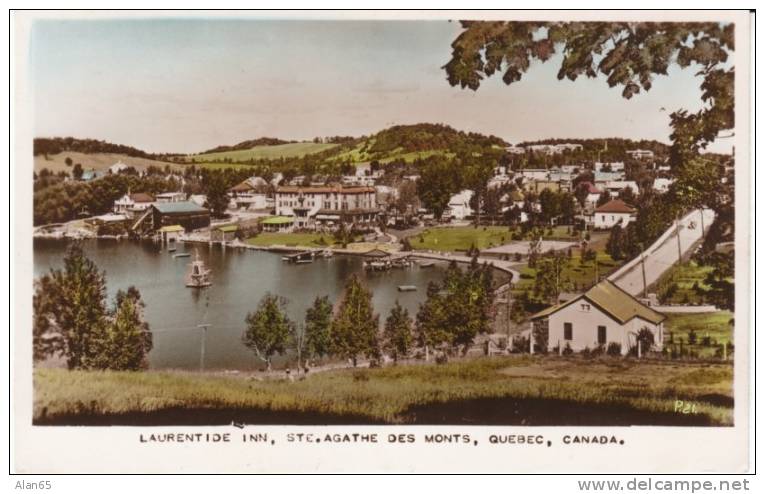 Ste. Agathe Des Monts Quebec Canada, Laurentide Inn, C1930s/40s Vintage Postcard - Other & Unclassified