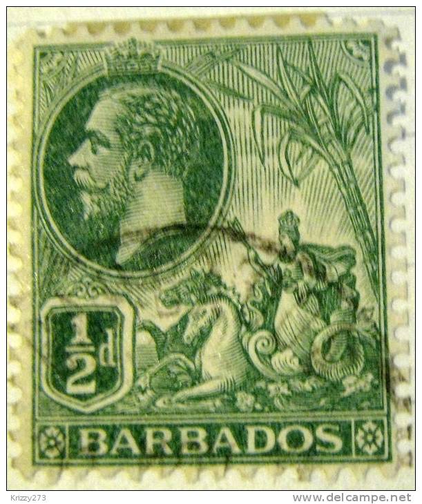 Barbados 1912 Seal Of The Colony 0.5d - Used - Barbados (...-1966)