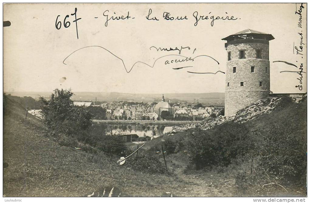 08 GIVET CARTE PHOTO FLOQUET LA TOUR GREGOIRE - Givet