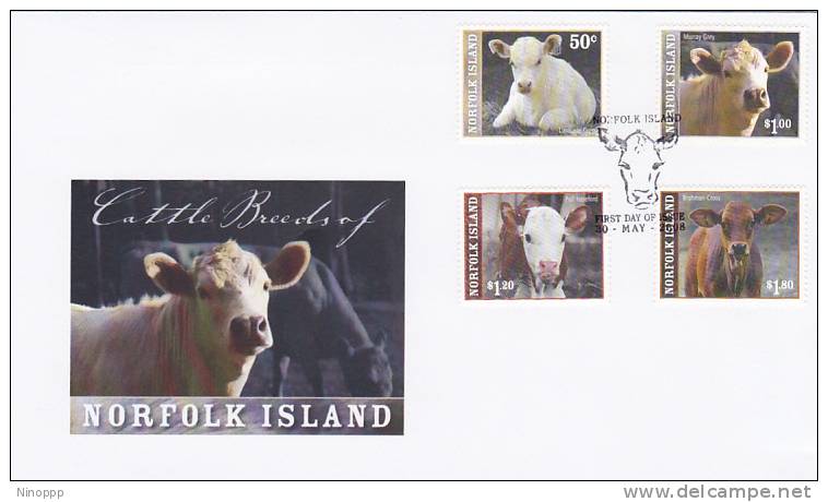 Norfolk Island-2008 May  Cattle FDC - Norfolk Island