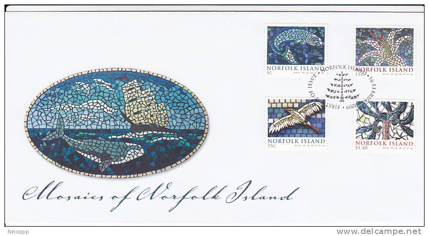 Norfolk Island-2009 Mosaics Of Norfolk Island FDC - Norfolk Island