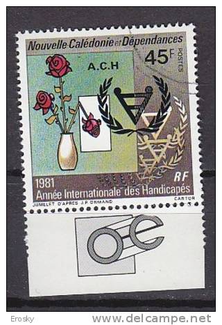 M4615 - COLONIES FRANCAISES NOUVELLE CALEDONIE Yv N°451 Année Des Handicapés - Used Stamps