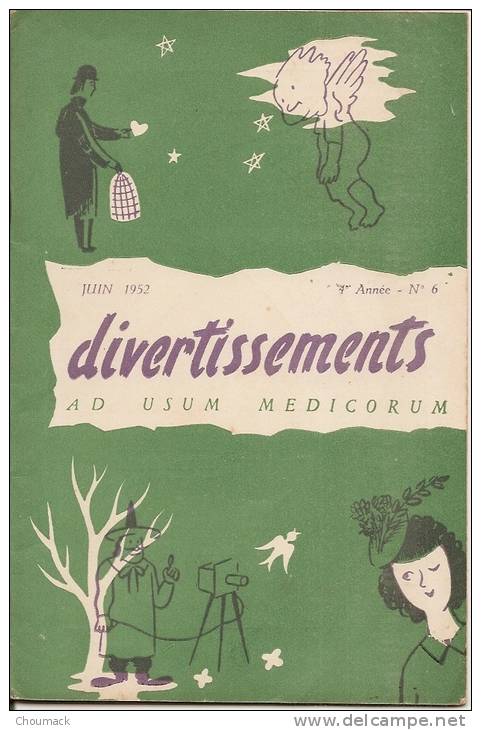 1952 DIVERTISSEMENT " Ad Usum Medicum " - Humour