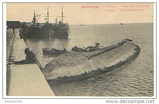 ZEEBRUGGE  Ruines  Sous Marin échoué - Zeebrugge