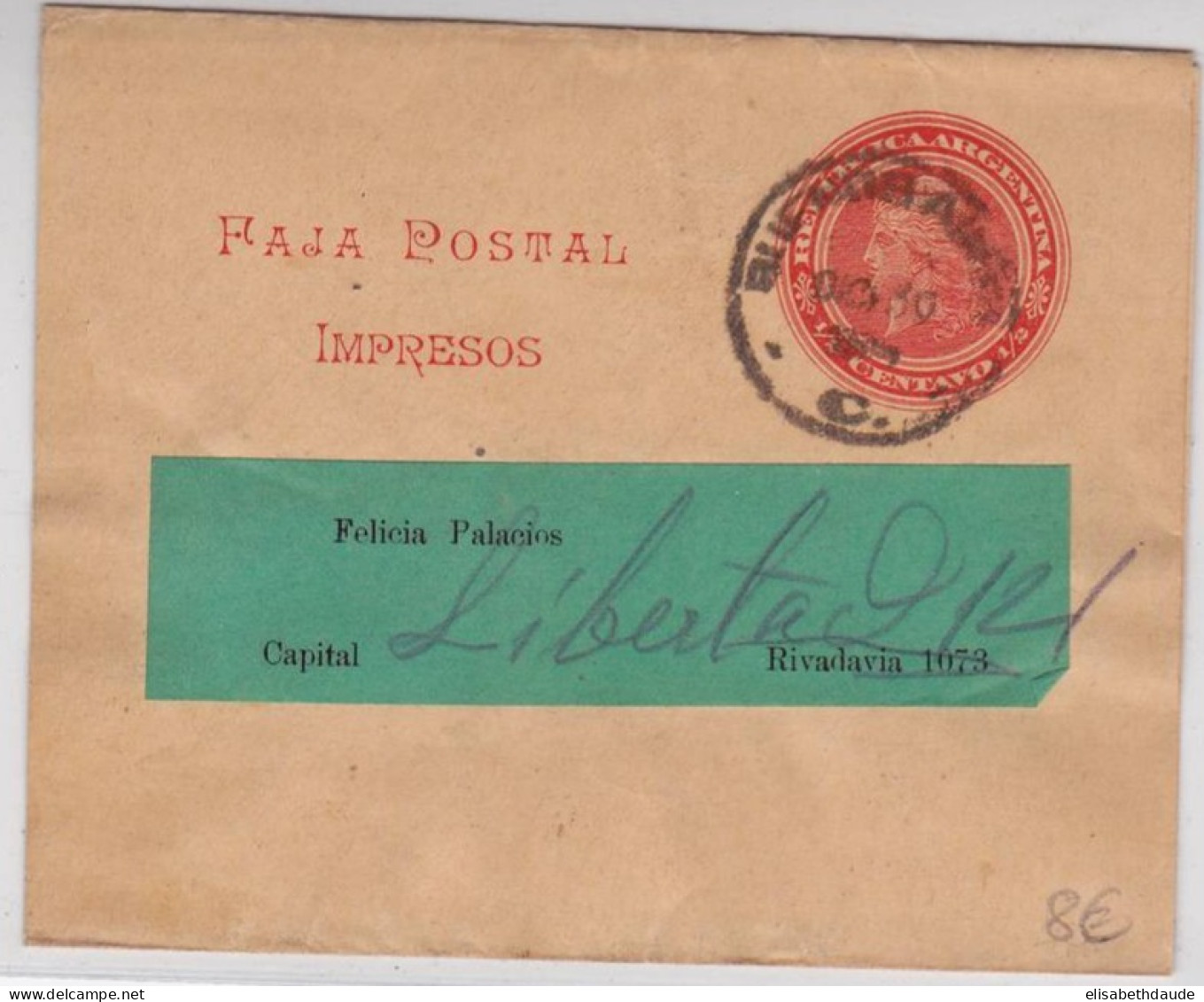 ARGENTINA  - BANDE JOURNAL ENTIER POSTAL De BUENOS AIRES - Postal Stationery
