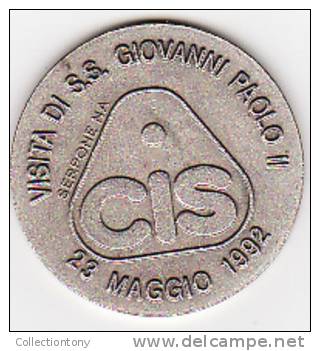 Medaglia Papale - Visita Di S.S.Giovanni Paolo II - CIS - 23/05/1992 - Diam. 32 Peso 12.2 (3) - Altri & Non Classificati