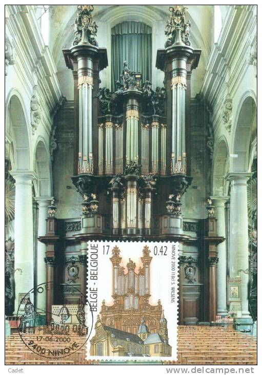 C.O.B. 2926/29 : Tourisme. Orgues Des églises De Grimbergen, Mons, Ninove Et Bastogne. - 1991-2000