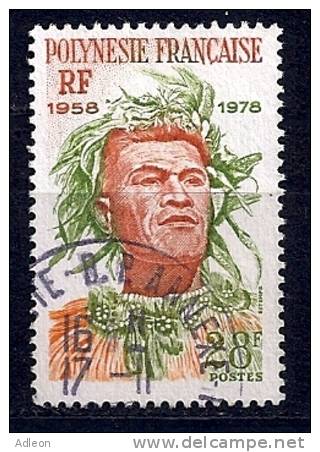 Polynésie - 20 Ans Des 1ers Timbres De Polynésie YT 122 Obl. - Gebraucht