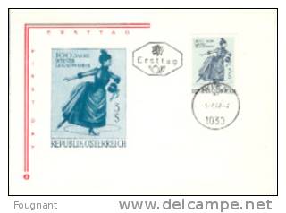 AUTRICHE:1967:N°1066 FDC:Centenaire De La Société Viennoise De Patinage Sur Glace. - Briefe U. Dokumente