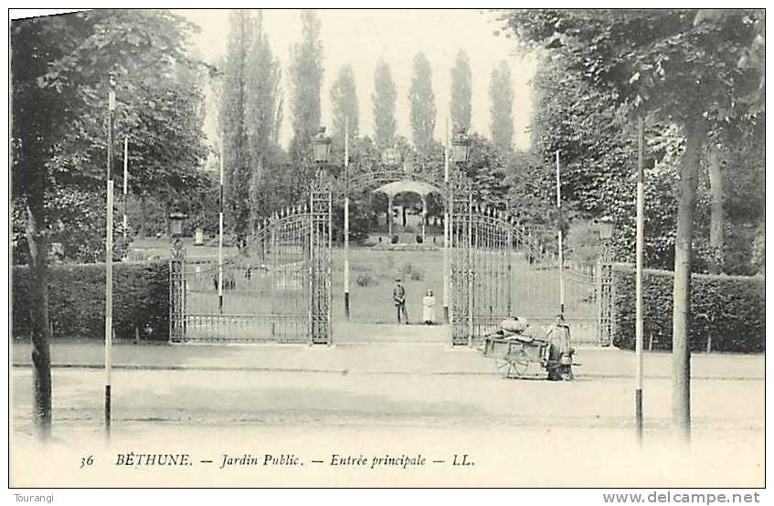 Pas-de-Calais : R 62 98 : Béthune  -  Jardin Public - Bethune