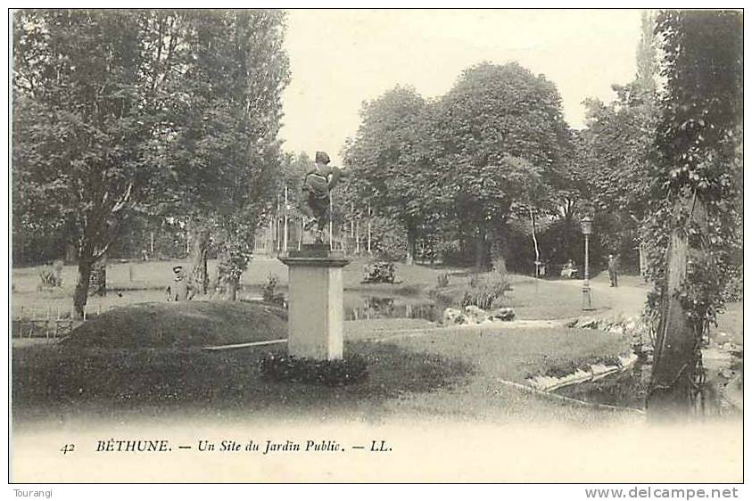 Pas-de-Calais : R 62 100 : Béthune  -  Jardin Public - Bethune