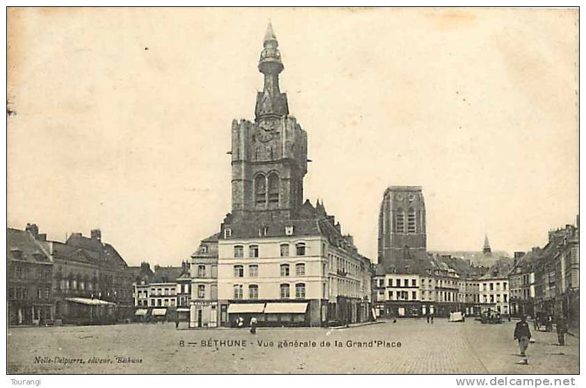 Pas-de-Calais : R 62 113 : Béthune  -  Eglise  -  Beffroi - Bethune