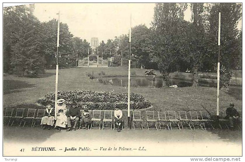 Pas-de-Calais : R 62 119 : Béthune  -  Jardin Public - Bethune
