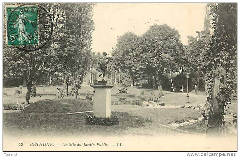 Pas-de-Calais : R 62 124 : Béthune  -  Jardin Public - Bethune