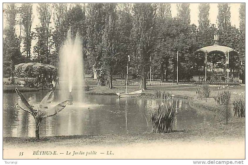 Pas-de-Calais : R 62 125 : Béthune  -  Jardin Public - Bethune