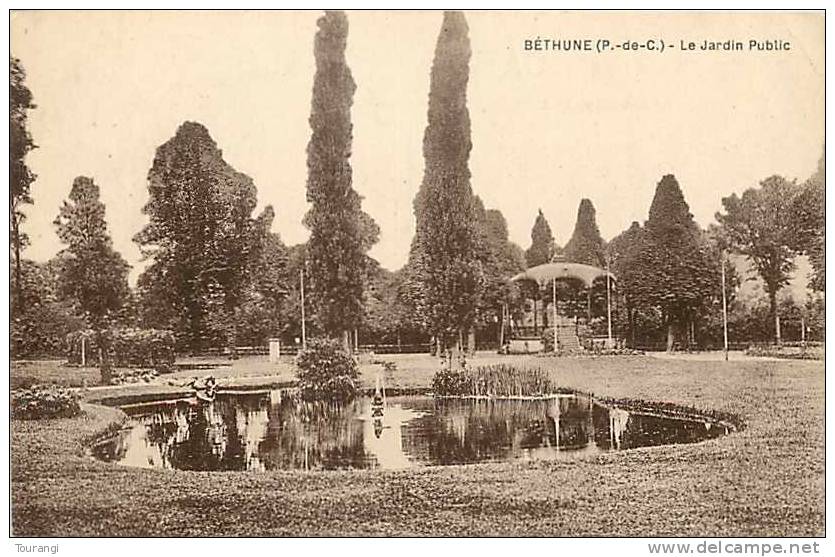 Pas-de-Calais : R 62 129 : Béthune  -  Jardin Public - Bethune