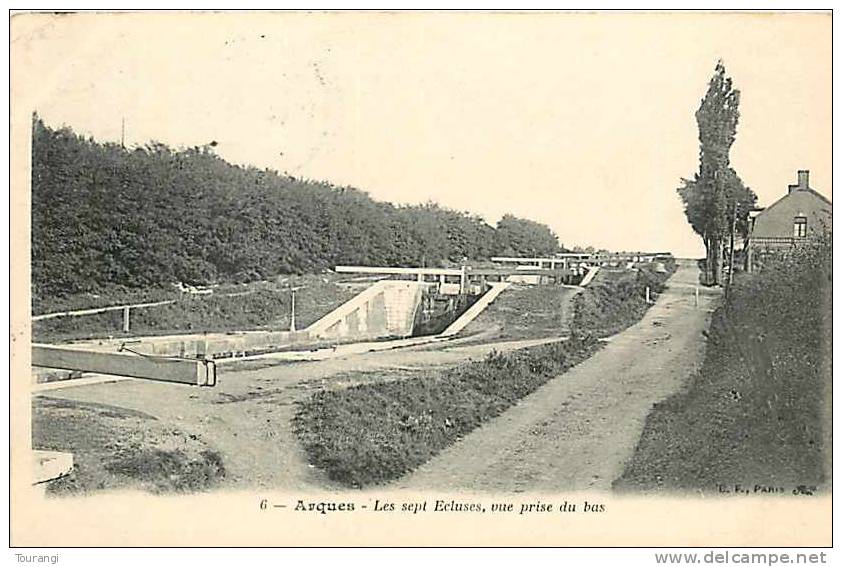 Pas-de-Calais : R 62 132 : Arques  -  Les Sept Ecluses - Arques