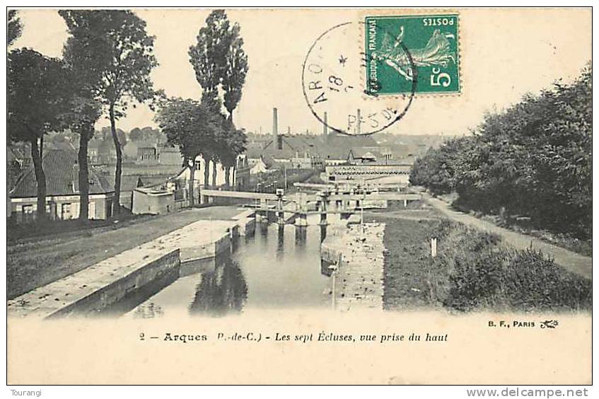 Pas-de-Calais : R 62 140 : Arques  -  Les Sept Ecluses - Arques