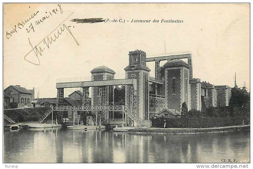 Pas-de-Calais : R 62 147 : Arques  -  Ascenseur Des Fontinettes - Arques