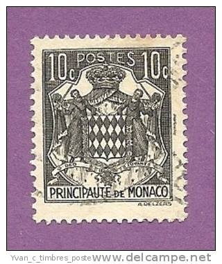 MONACO TIMBRE N° 249 OBLITERE BLASON MONEGASQUE - Used Stamps