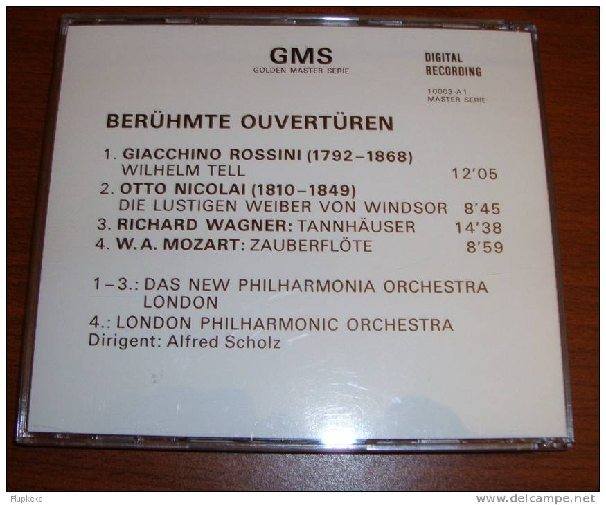 Cd Golden Master Serie Berümte Ouverturen Giacchino Rosini Otto Nicolai Richard Wagner Mozart - Classique