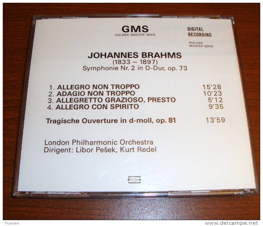 Cd Golden Master Serie Brahms Johannes Brahms Symphonie Nr 2 - Klassik