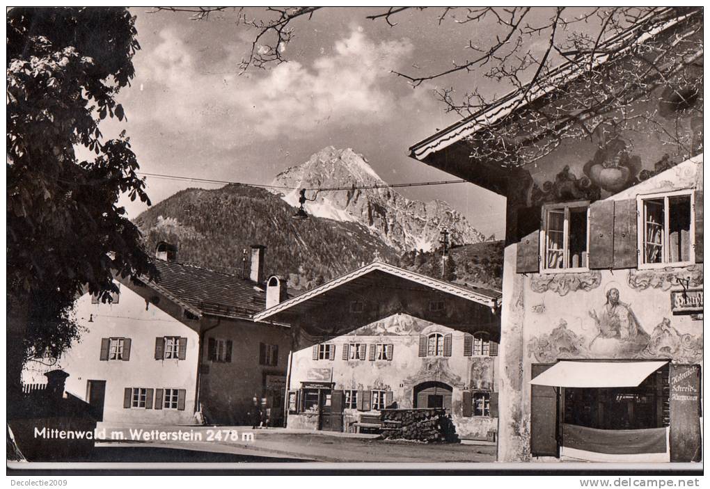 B35765 Mittenwald M Wetterstein  Used Good  Shape - Mittenwald