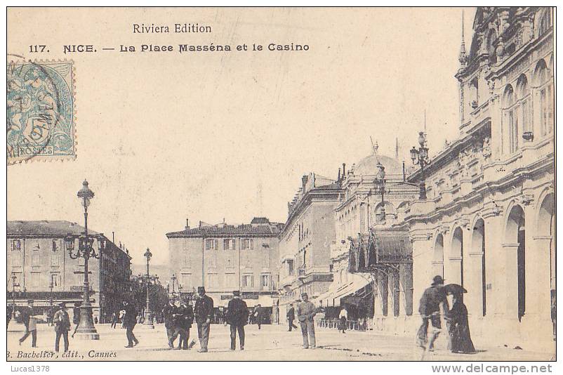 06 / NICE / LA PLACE MASSENA ET LE CASINO / JOLIE CARTE / RIVIERA EDITION - Places, Squares