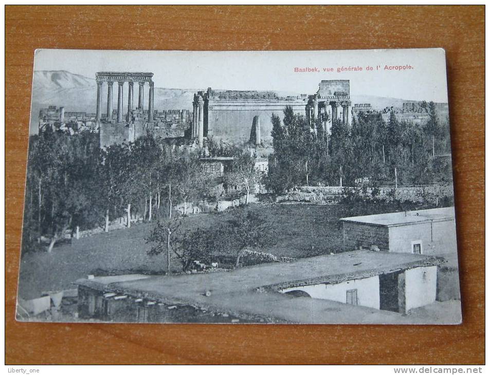 BAALBEK Vue Générale De L'Acropole / Anno 1910 ( Zie Foto´s Voor Details ) !! - Liban