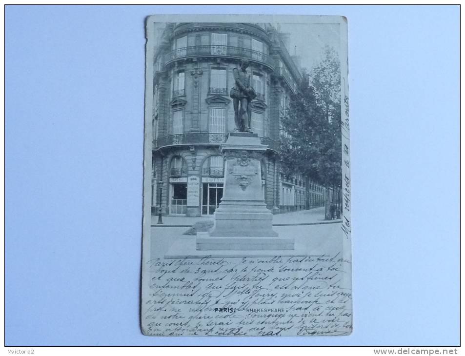 Angle De L'Avenue De MESSINE Et Du Boulevard HAUSMANN, Statue De SHAKSPEARE - Paris (01)