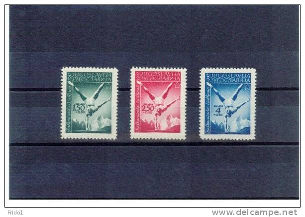 Jugoslawien / Yugoslavia / Yougoslavie 1947 Michel 524-526 Balkanspiele / Balkan Games Postfrisch / Unmounted Mint - Nuevos