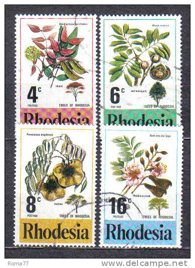 AP1452 - RHODESIA , Fiori Serie 278/281 - Rhodesien (1964-1980)