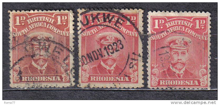 AP1457 - RHODESIA Compagnia , 1 Penny : 3 Nuance - Sonstige & Ohne Zuordnung