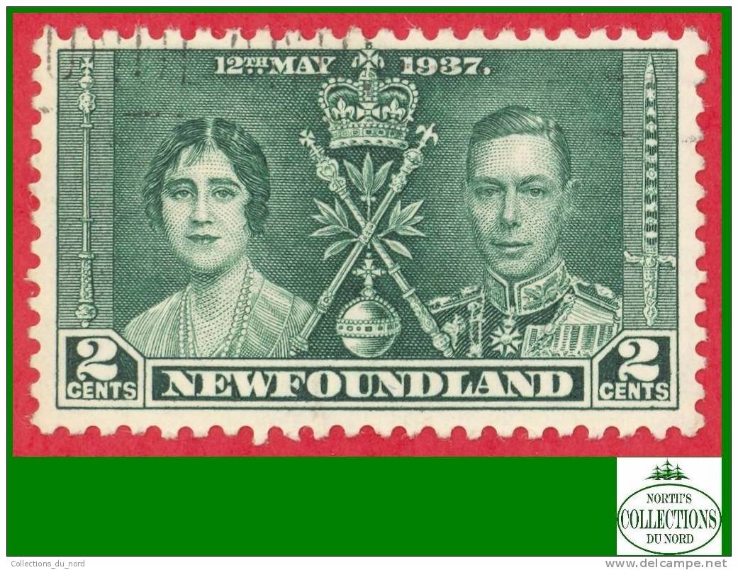 Canada Newfoundland # 230 Scott - Unitrade - O - 2 Cents - Coronation - Dated: 1937/ Couronnement - 1908-1947