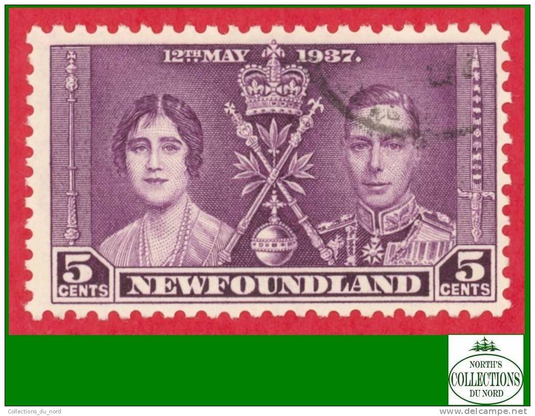 Canada Newfoundland # 232 Scott - Unitrade - O - 5 Cents - Coronation - Dated: 1937/ Couronnement - 1908-1947