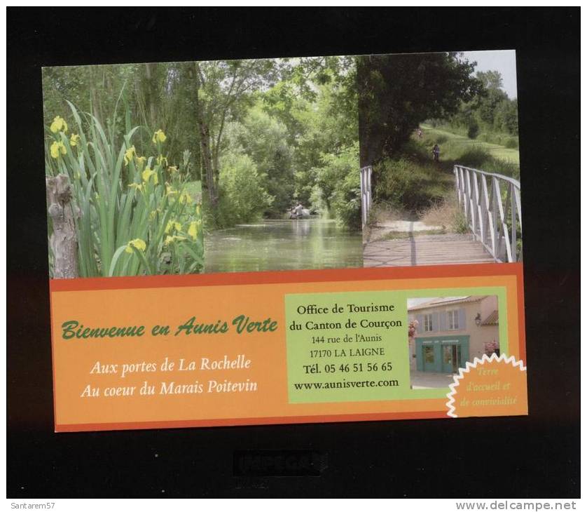 Carte Postale Postcard Bienvenue En Aunis Verte Canton De Courçon Aux Portes De La Rochelle Marais Poitevin FRANCE - Poitou-Charentes