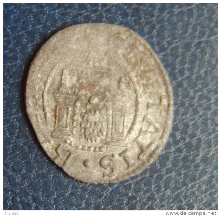 RI-1-2. LIVONIA Latvia, Free City Riga - Shilling Ferding 1571 - Silver - Medieval - Lettonie