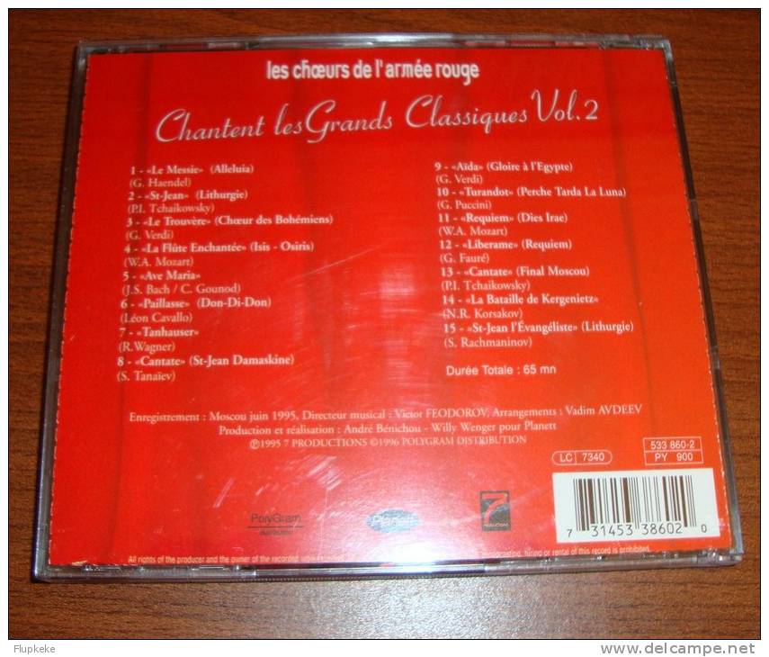 Cd Les Choeurs De L´Armée Rouge D´Alexandrov Chantent Les Grands Classiques Volume 2 - Sonstige & Ohne Zuordnung