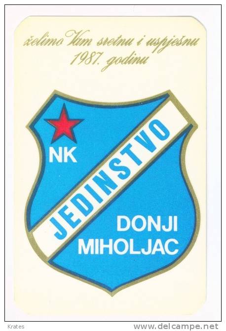 Pocket Calendars - Soccer, Yugoslavia - Small : 1981-90