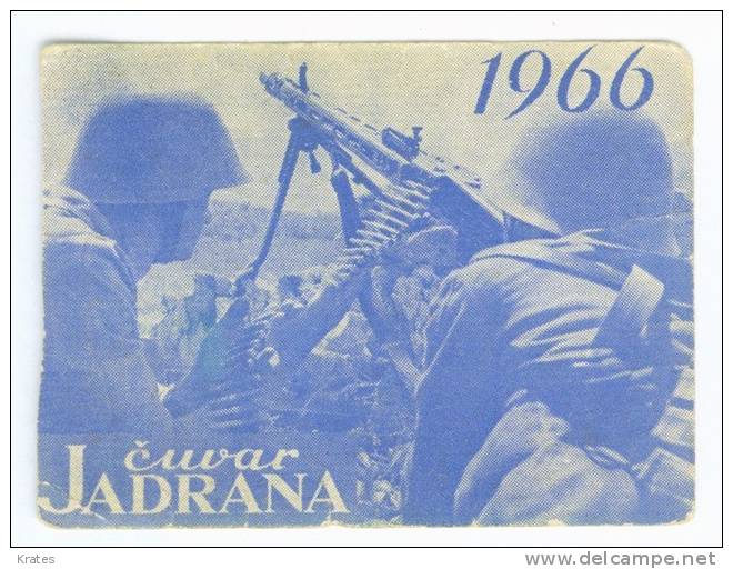 Pocket Calendars - &#268;uvar Jadrana, Yugoslavia - Kleinformat : 1941-60