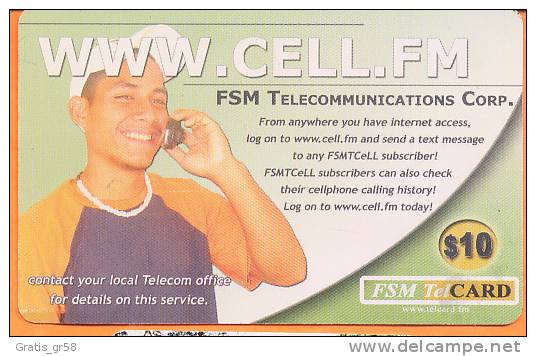 MICRONESIA - Remote Memory 10$ Card, Cell.Fm, Used As Scan - Mikronesien