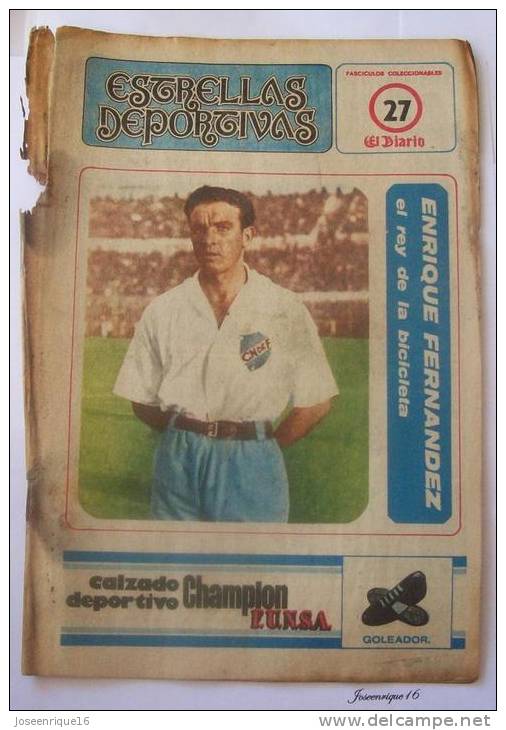 URUGUAY FUTBOL, FOOTBALL. ENRIQUE FERNANDEZ (NACIONAL). MAGAZINE, REVISTA DEPORTIVA N° 27 1978 - [1] Tot 1980